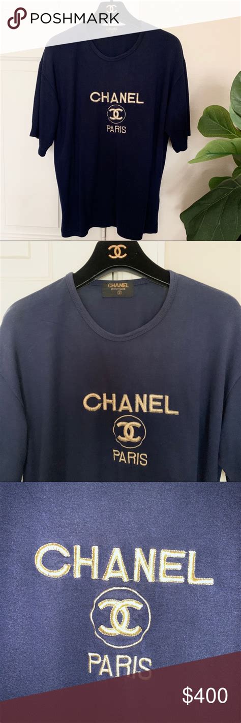 t shirt chanel|authentic chanel t shirt.